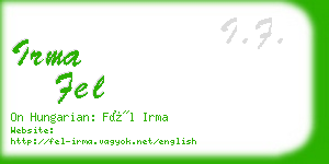 irma fel business card